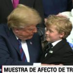 Un niño despertó en Trump su instinto de abuelo